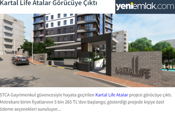 Kartallife Yeni Emlak Haberi