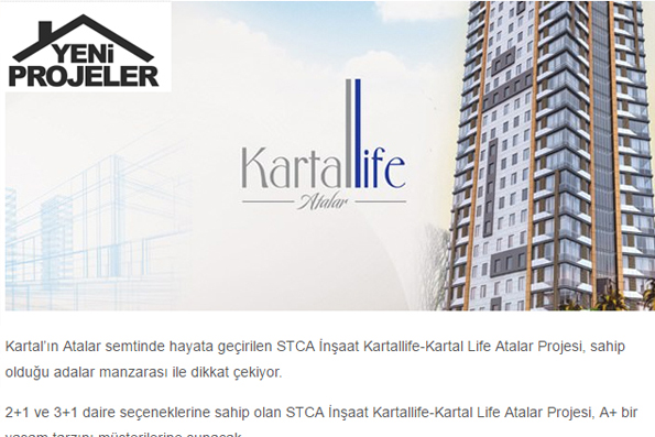 Kartallife Yeni Projeler Haberi